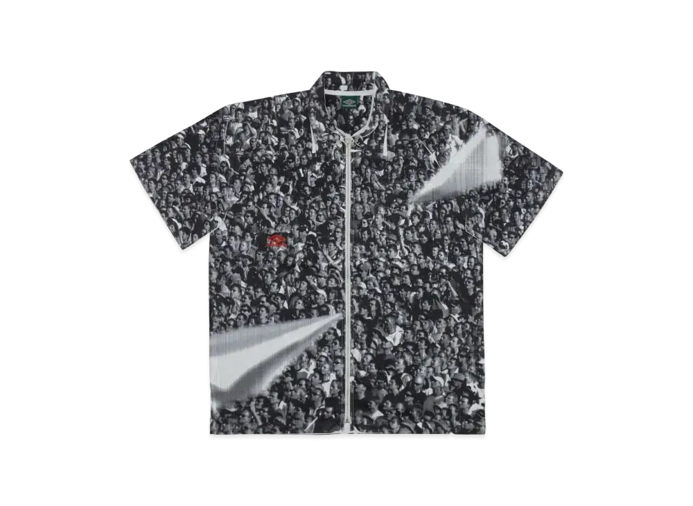 UMBRO x Slam Jam Print Short Sleeve Shirt "White Black"