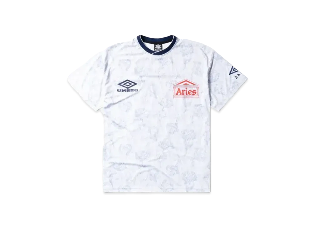 UMBRO x Aries White Roses SS Football Jersey 