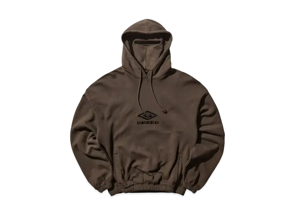 UMBRO x Slam Jam Masked Hoodie "Dark Brown"
