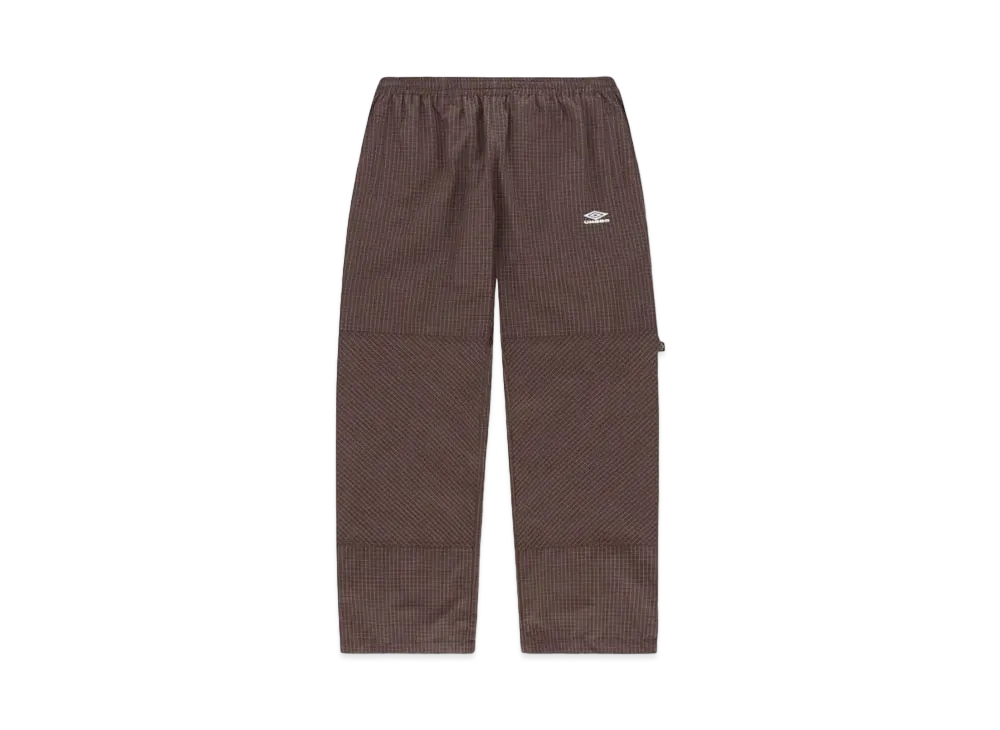 UMBRO x Slam Jam Mini Check Double Knee Pants "Brown"