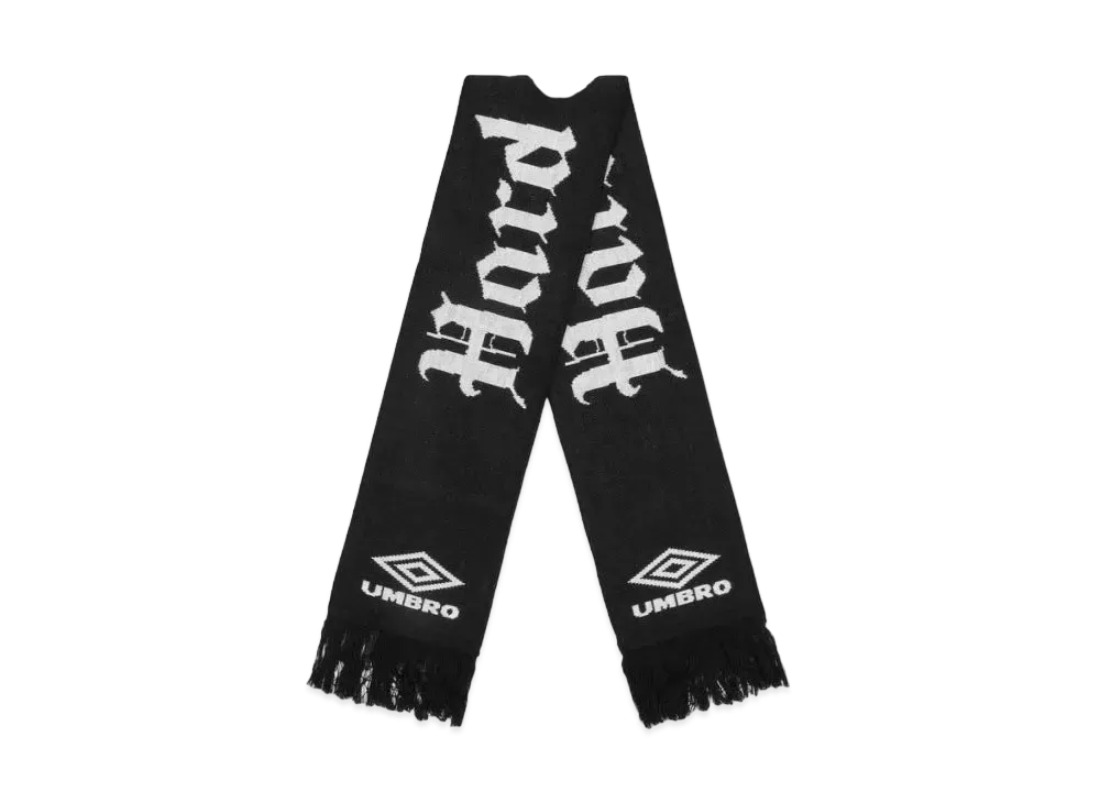 UMBRO x Slam Jam Hard Times Jacquard Scarf "Black"