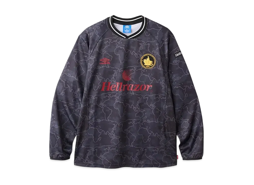 UMBRO x HELLRAZOR New World Digital Camo Football Jersey "Stealth Black"
