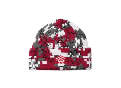 UMBRO x HELLRAZOR New World Digital Camo Beanie "Blood Red"