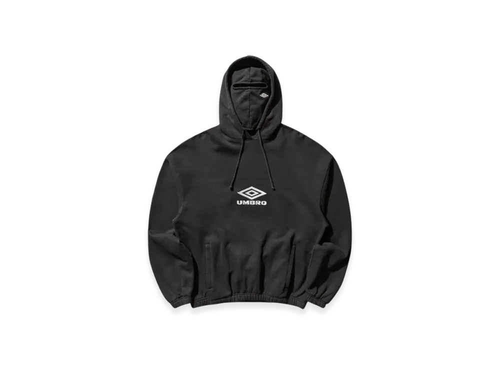 UMBRO Men's Logo Masked Hoodie "Black"