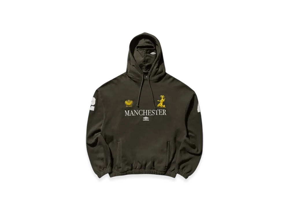 UMBRO Men's Manchester Masked Hoodie "Dark Olive"