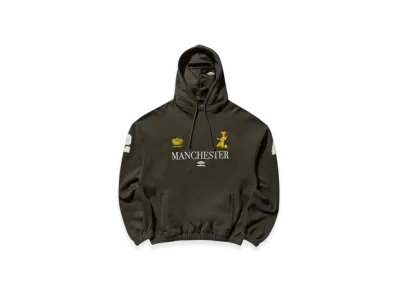 UMBRO Men's Manchester Masked Hoodie "Dark Olive"