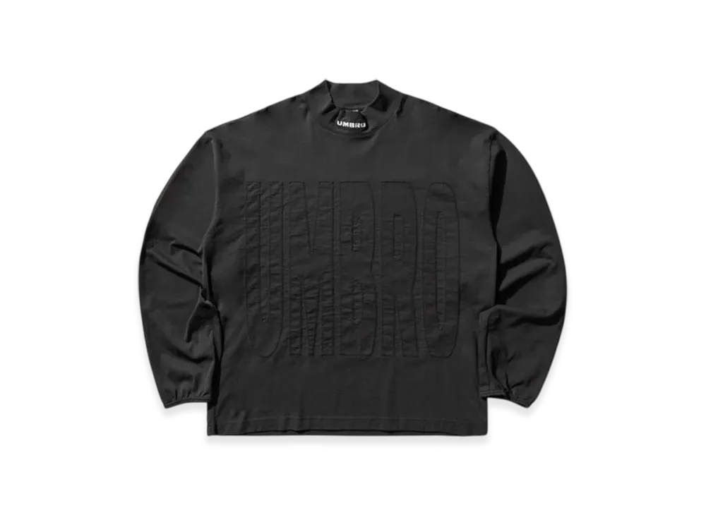 UMBRO Men's Acuto Mock Longsleeve T-Shirt "Black"