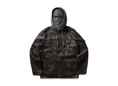 UMBRO x Slam Jam Eco Leather Service Jacket "Carbon Black"