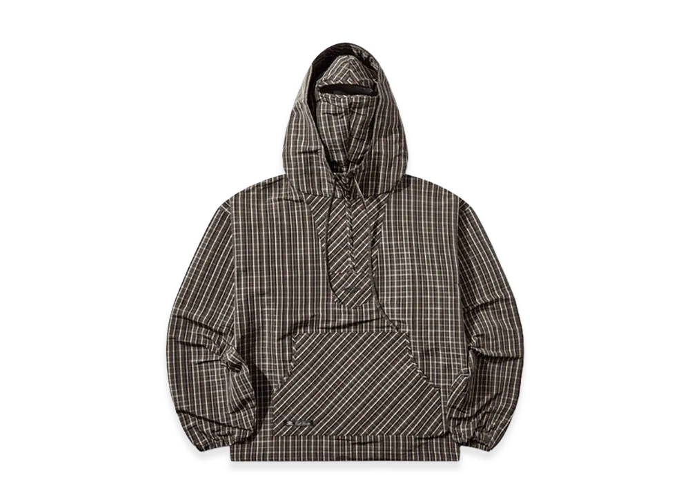 UMBRO x Slam Jam Checked Masked Anorak "Beige/Dark Brown"