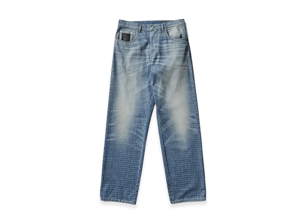 UMBRO x Slam Jam Checked Jeans "Blue"
