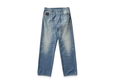 UMBRO x Slam Jam Checked Jeans "Blue"
