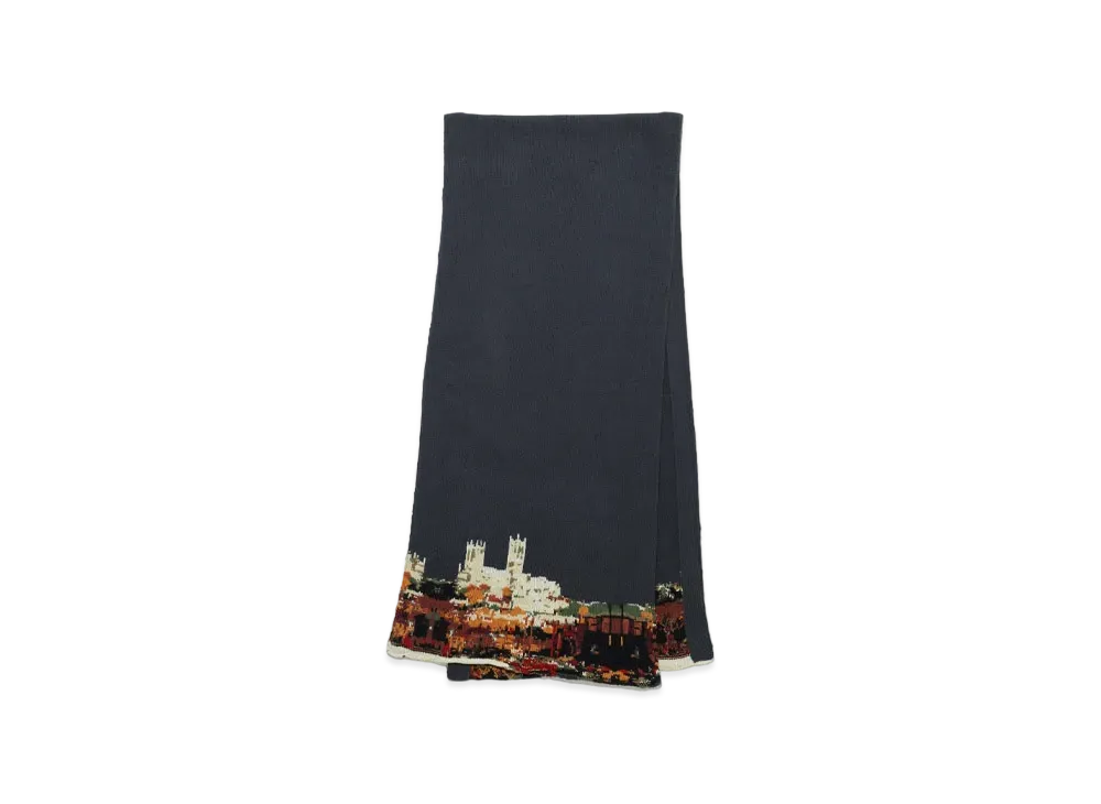 UNDERCOVER SCARF "Gray Navy"