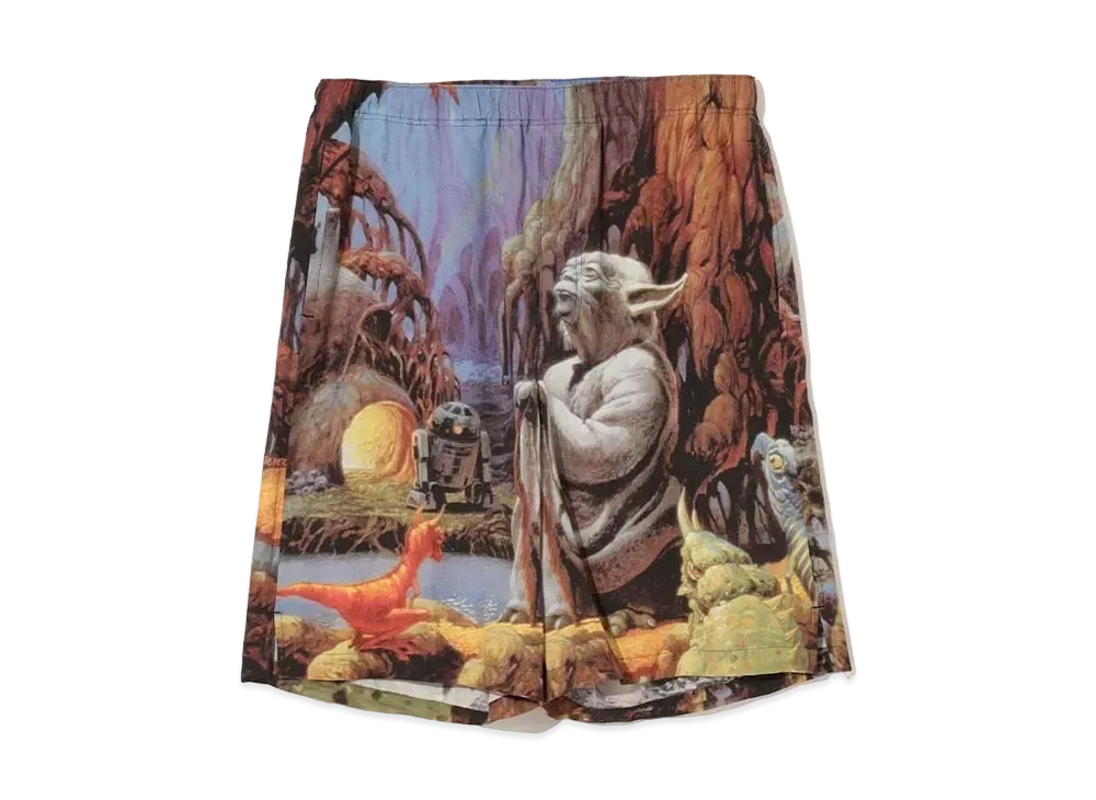 UNDERCOVER x STAR WARS Full Pattern Half Pants "Yoda"