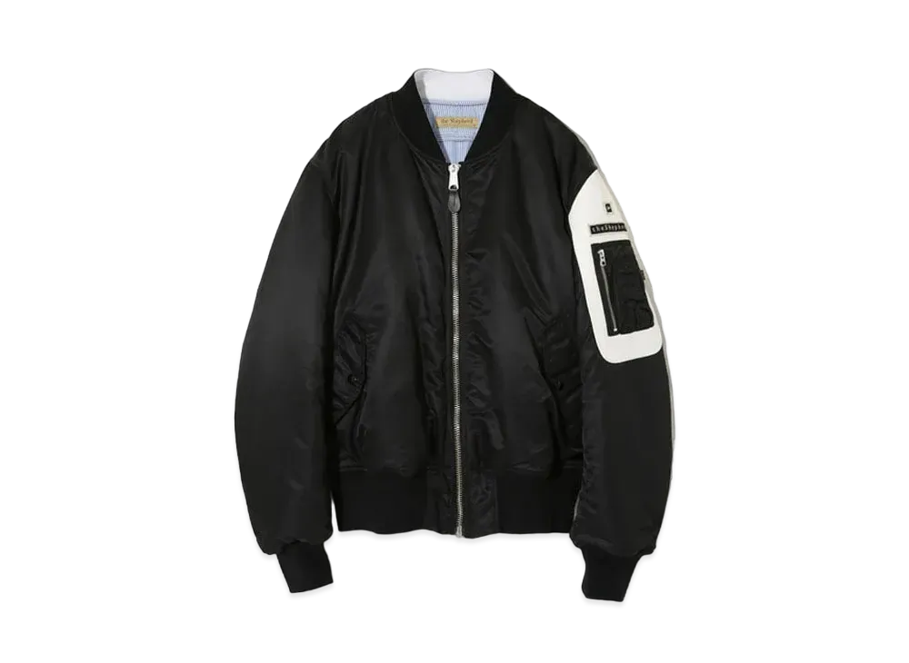 アンダーカバー ザ シェパード ナイロン MA-1 ジャケット "ブラック"