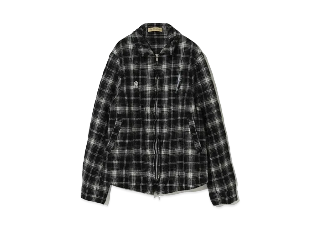 UNDERCOVER The Shepherd Full-Length Wool Puckering Blouson "Black"