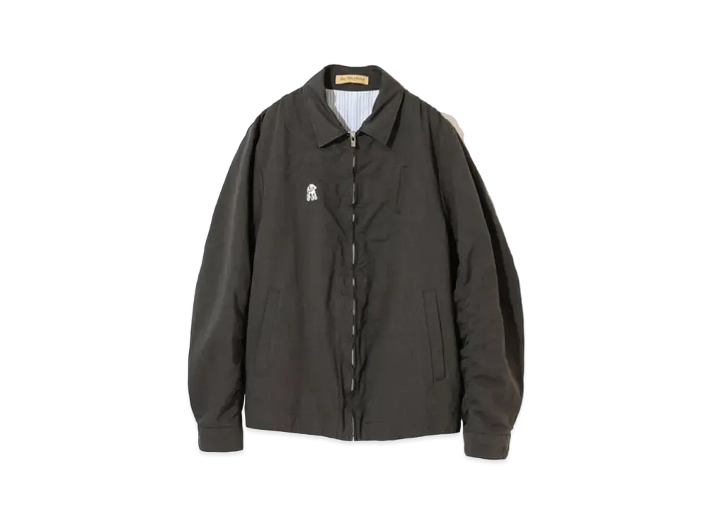 UNDERCOVER The Shepherd Linen Blend Cotton Zip Up Blouson "Khaki Gray"