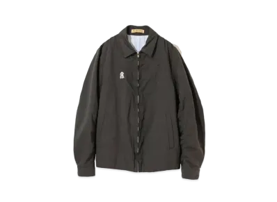 UNDERCOVER The Shepherd Linen Blend Cotton Zip Up Blouson "Khaki Gray"