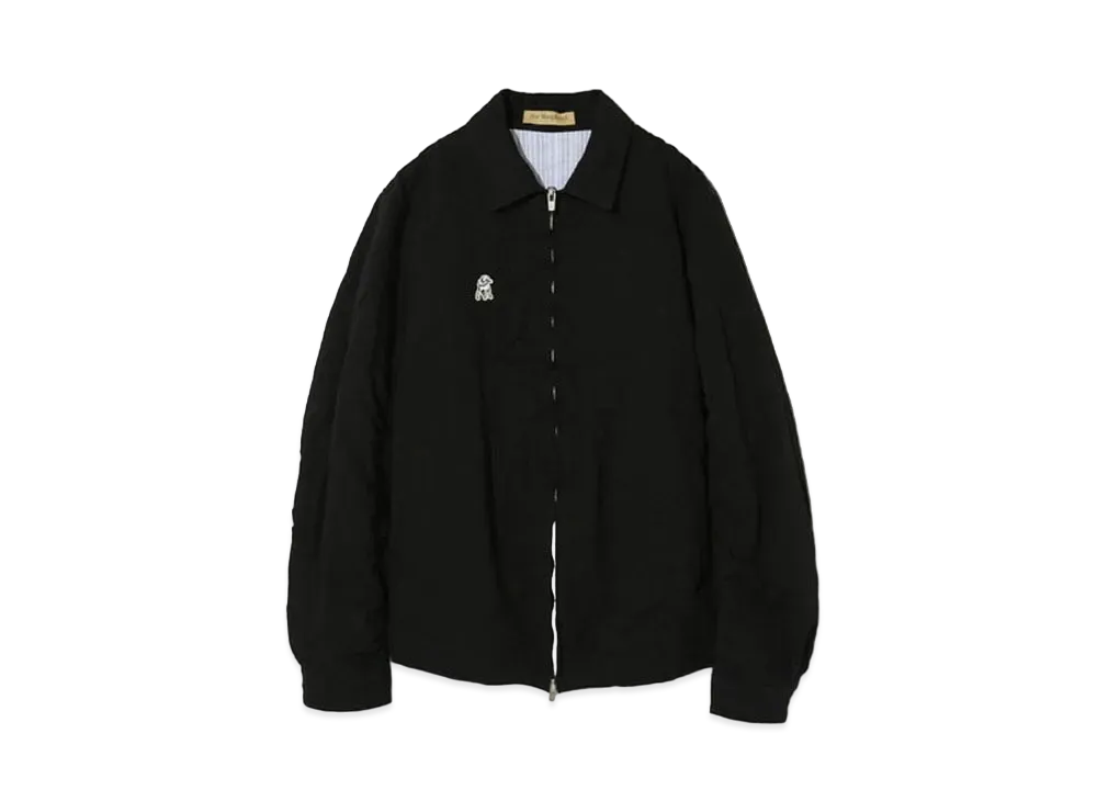 UNDERCOVER The Shepherd Linen Blend Cotton Zip Up Blouson "Black"