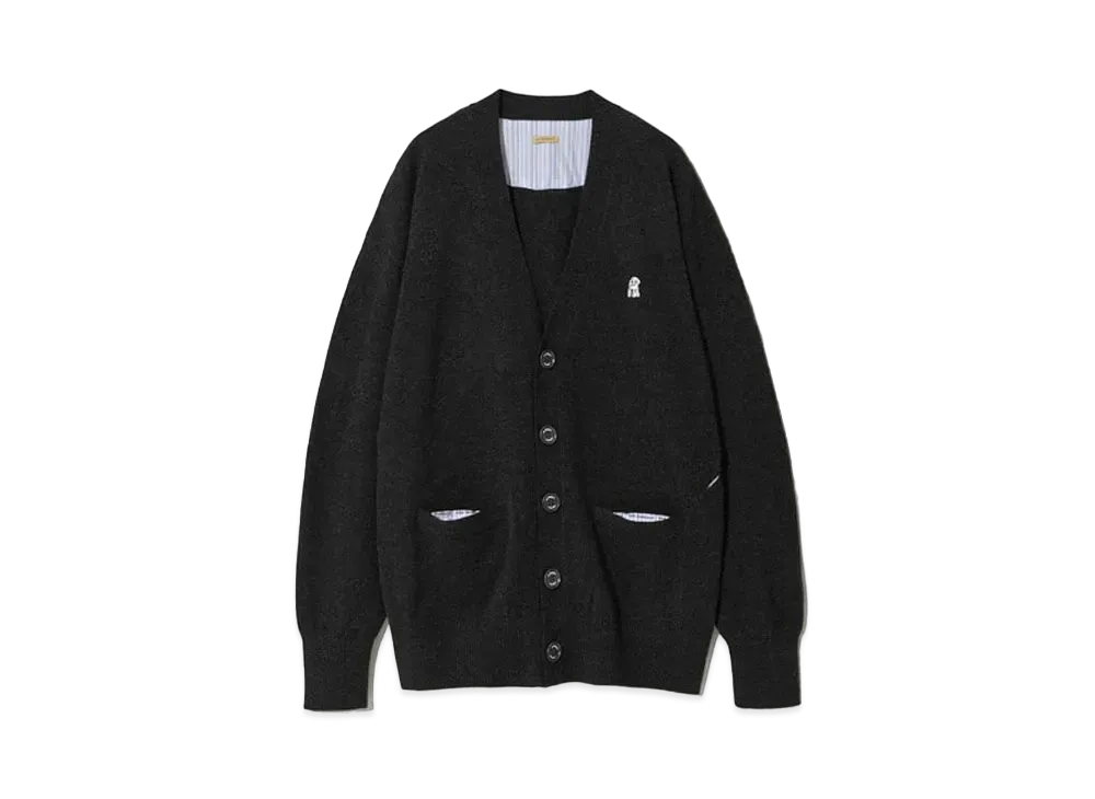 UNDERCOVER The Shepherd Cashmere Knit Cardigan "T Charcoal"