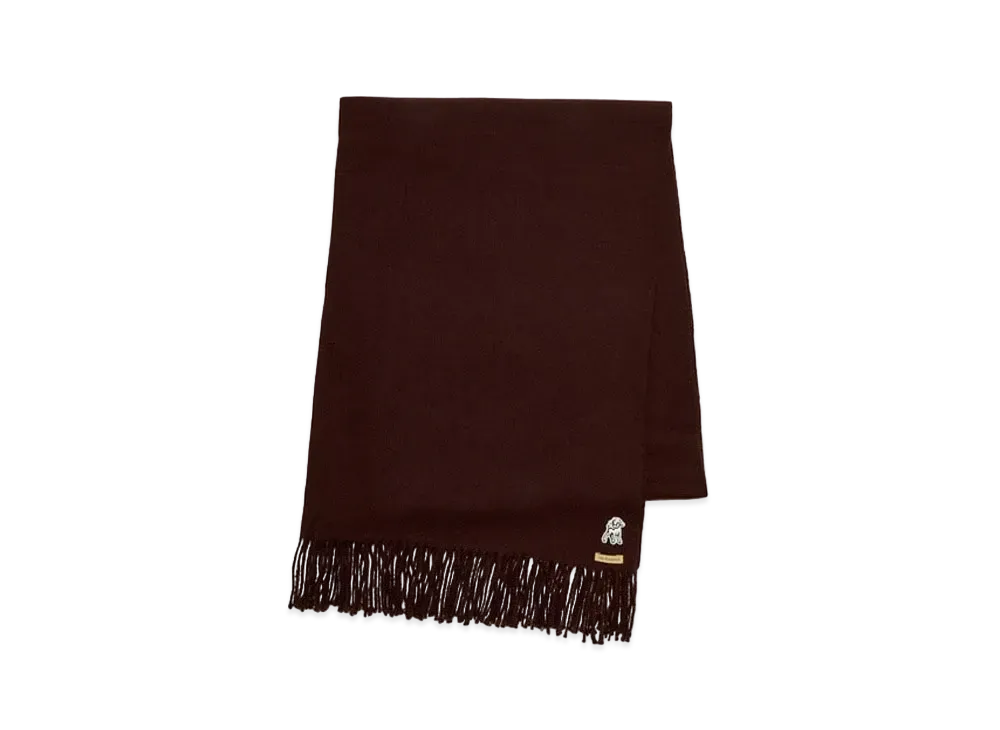 UNDERCOVER The Shepherd Fringed Cashmere Stole "Dark Brown"