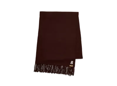 UNDERCOVER The Shepherd Fringed Cashmere Stole "Dark Brown"