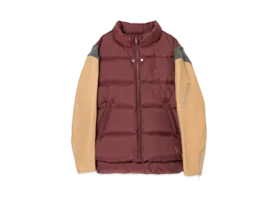 UNDERCOVER Sheepskin Sleeve Down Jacket "Bordeaux"