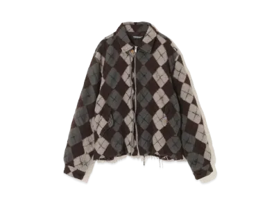 UNDERCOVER Wool Double Zip Blouson "Brown Base"