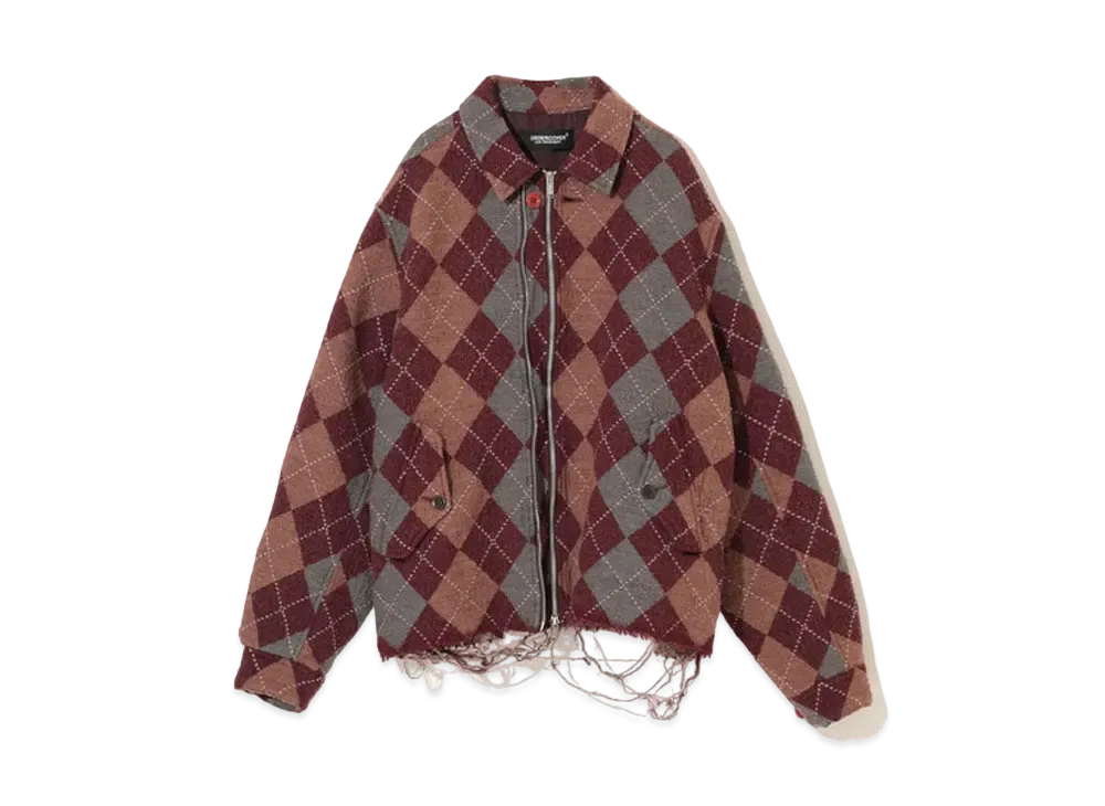 UNDERCOVER Wool Double Zip Blouson "Bord Base"