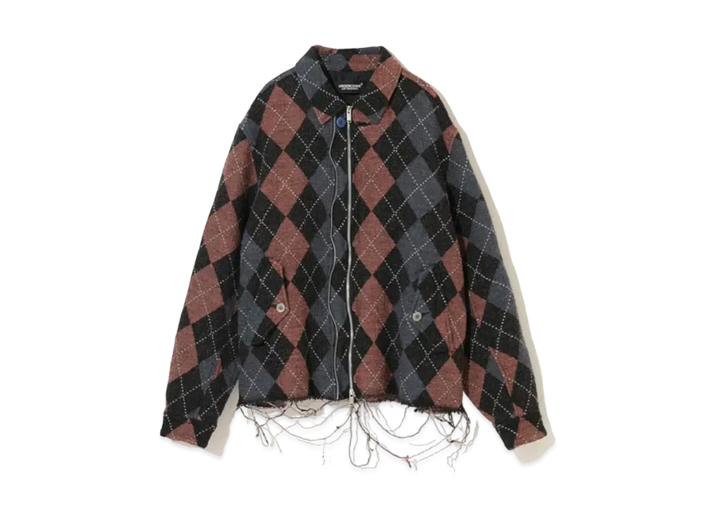 UNDERCOVER Wool Double Zip Blouson "Black Base"