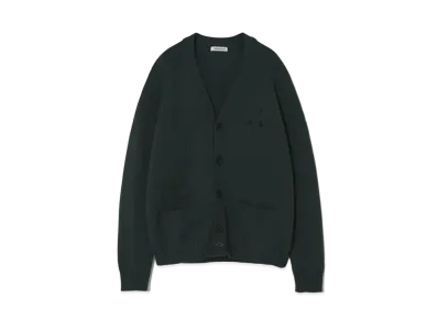UNDERCOVER Polyester Cotton Knit Cardigan "Green"