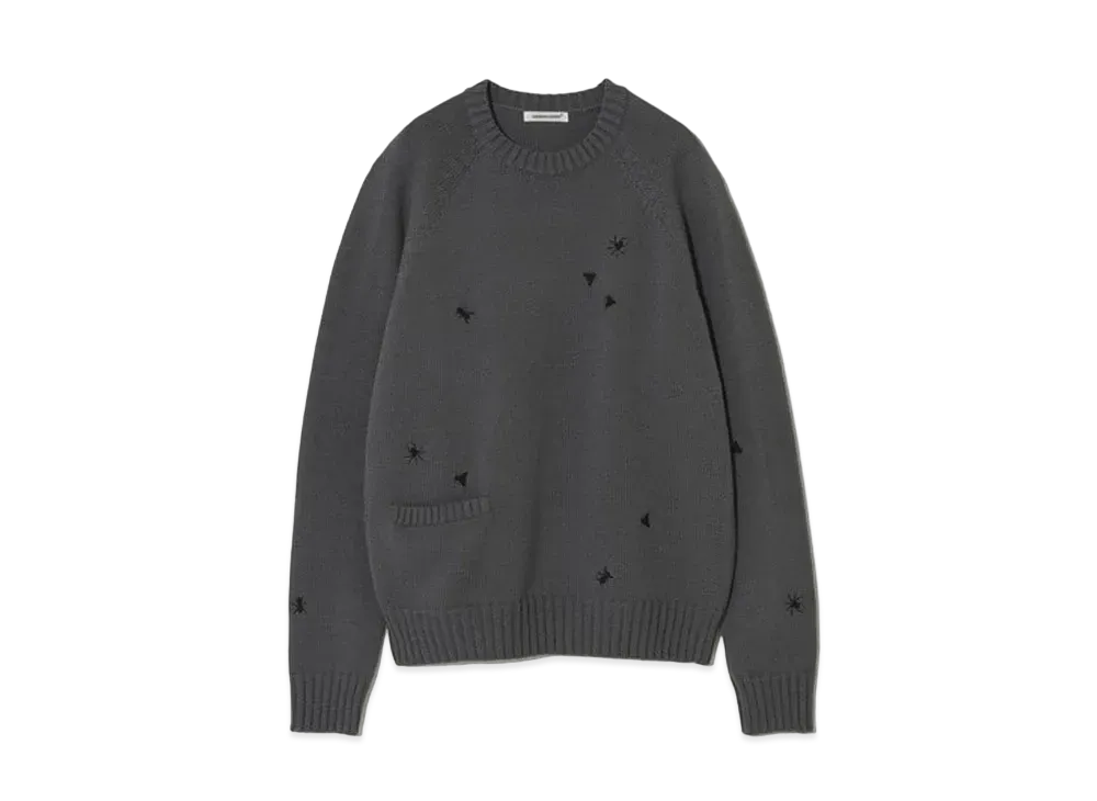 UNDERCOVER Polyester Cotton Knit Pullover "Gray"