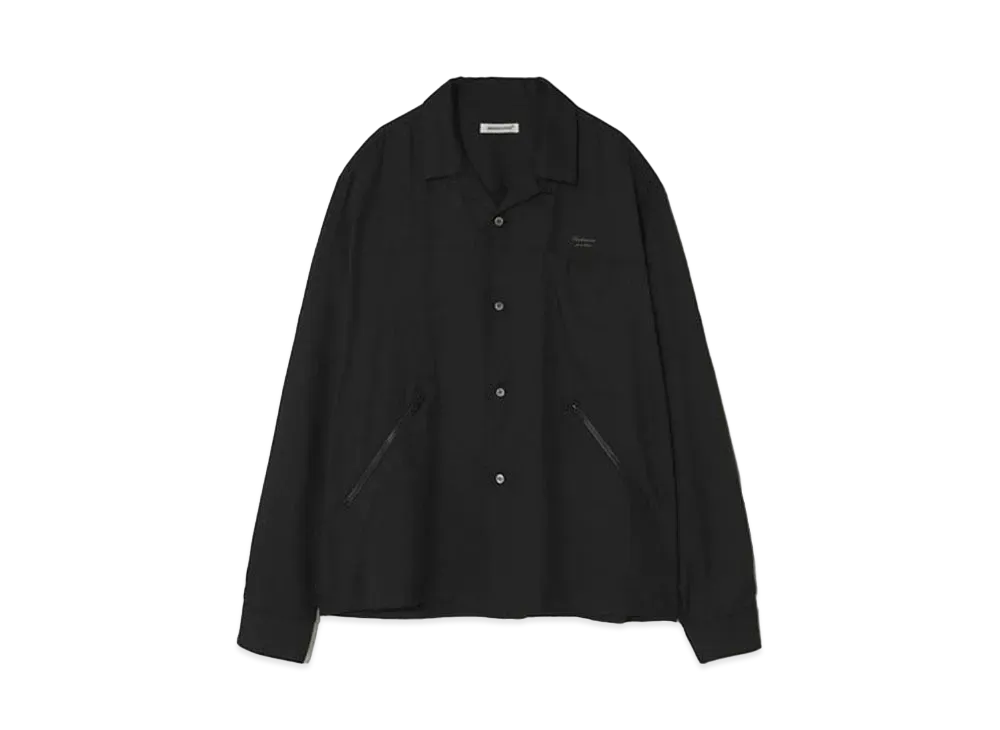 UNDERCOVER Rayon Open Collar Shirt "Black"