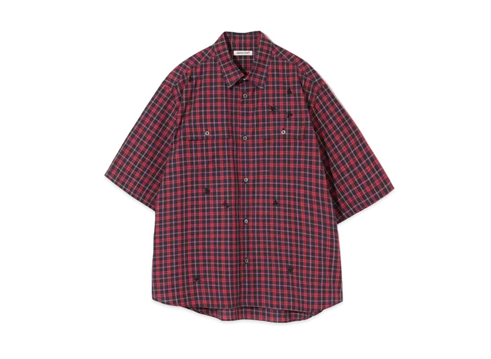 UNDERCOVER Cotton Shirt "Red CK"