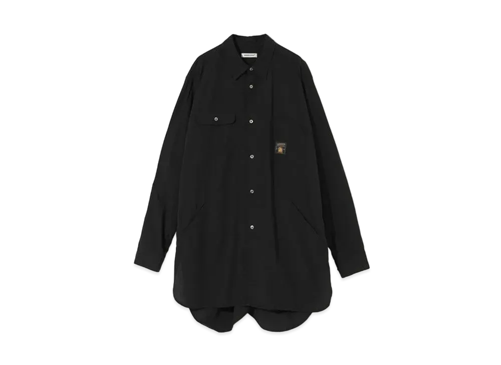 UNDERCOVER Cotton Work Mix Long Shirt "Black"