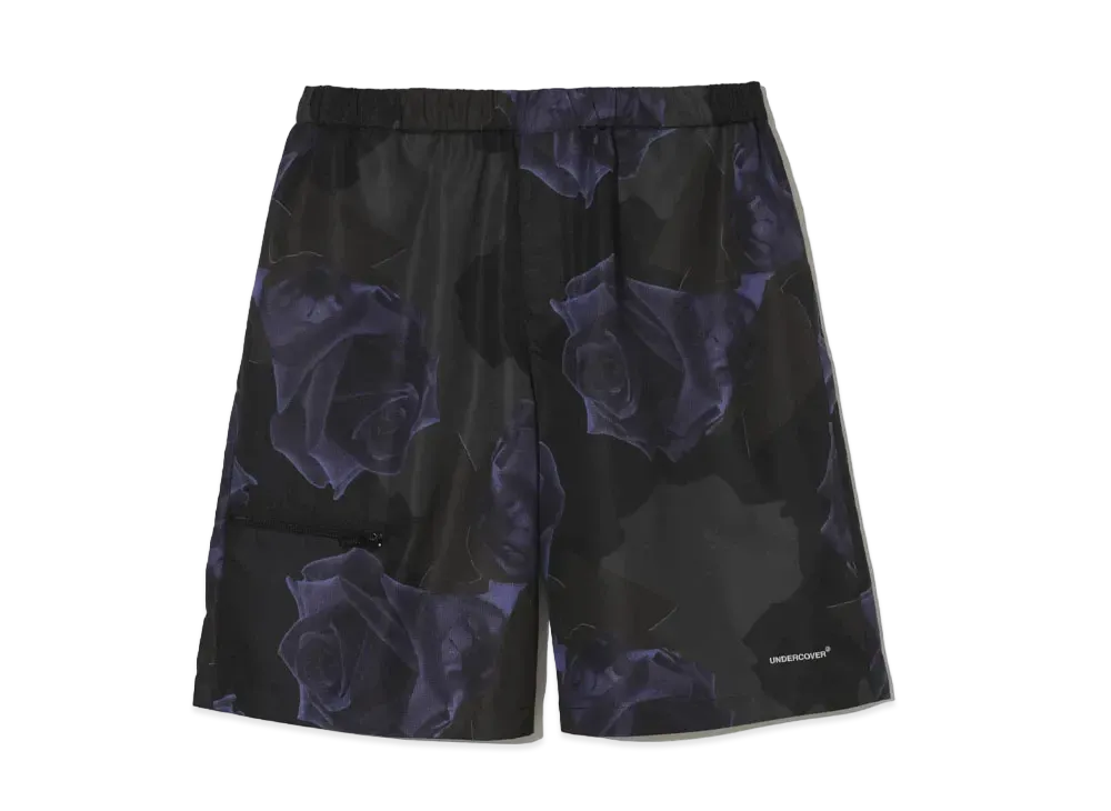 UNDERCOVER Polyester Taffeta Short Pants "Black Base"