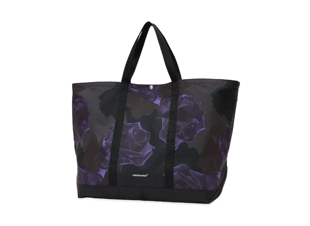 UNDERCOVER Polyester Taffeta Big Tote Bag "Black Base"