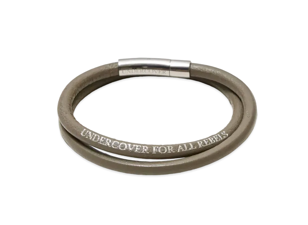 UNDERCOVER Cowhide Leather Bracelet "Gray"