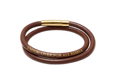 UNDERCOVER Cowhide Leather Bracelet "Brown"