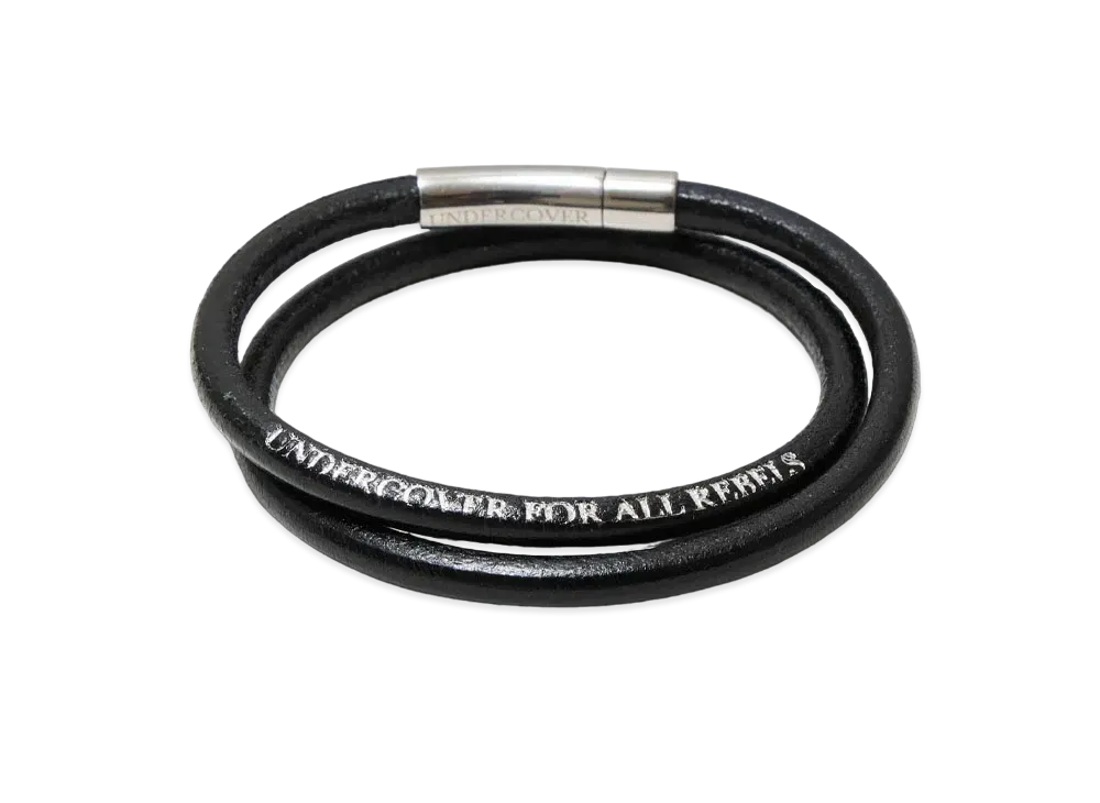 UNDERCOVER Cowhide Leather Bracelet "Black"
