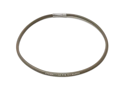 UNDERCOVER Cowhide Leather Necklace "Gray"
