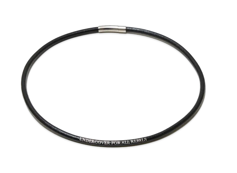 UNDERCOVER Cowhide Leather Necklace "Black"