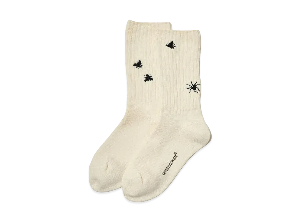 UNDERCOVER Cotton x Acetate Socks "Off White"