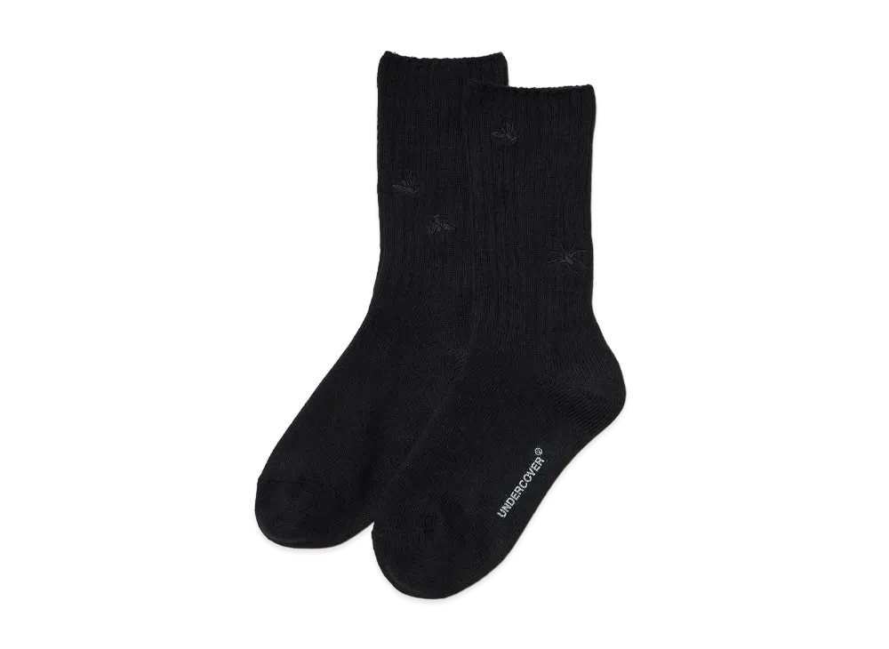 UNDERCOVER Cotton x Acetate Socks "Black"
