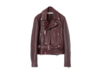 UNDERCOVER Sheepskin Rider Jacket "Bordeaux"