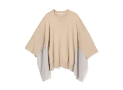 UNDERCOVER Silk Blend Cotton Knit Pullover "Gray Beige"