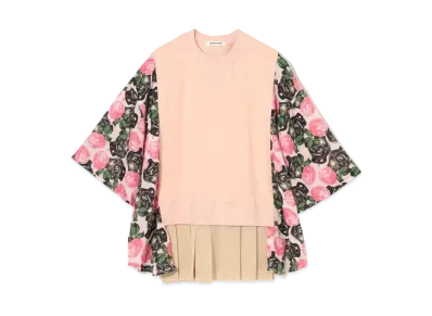 UNDERCOVER Rayon Shirt Switching Cotton Pullover "Pink"