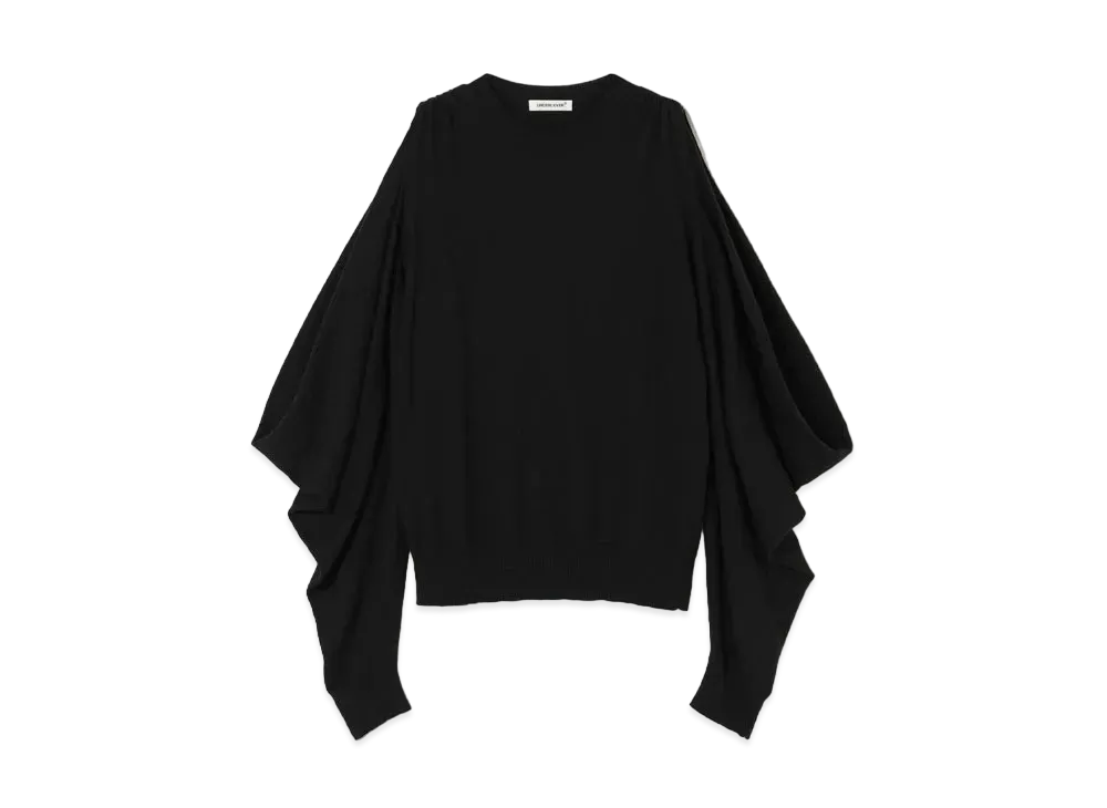 UNDERCOVER Silk Blend Cotton x Nylon Pullover "Black"