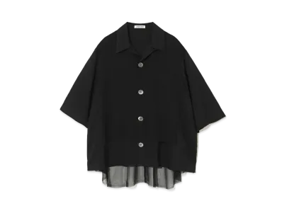 UNDERCOVER Rayon Open Collar Shirt "Black"