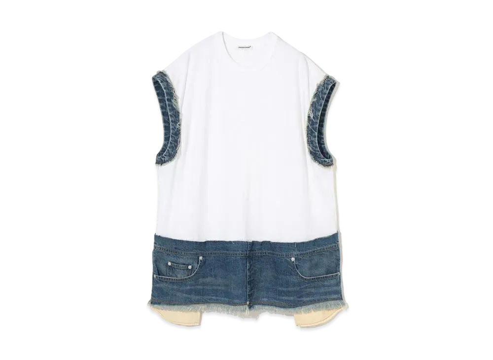 UNDERCOVER Cotton Tank Top "White"