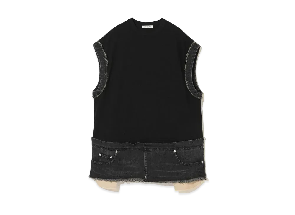 UNDERCOVER Cotton Tank Top "Black"